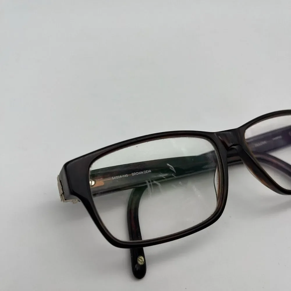 Bulova Eyeglasses Frames FAIRFAX BROWN DEMI Tortoise Rectangular 54-14-140